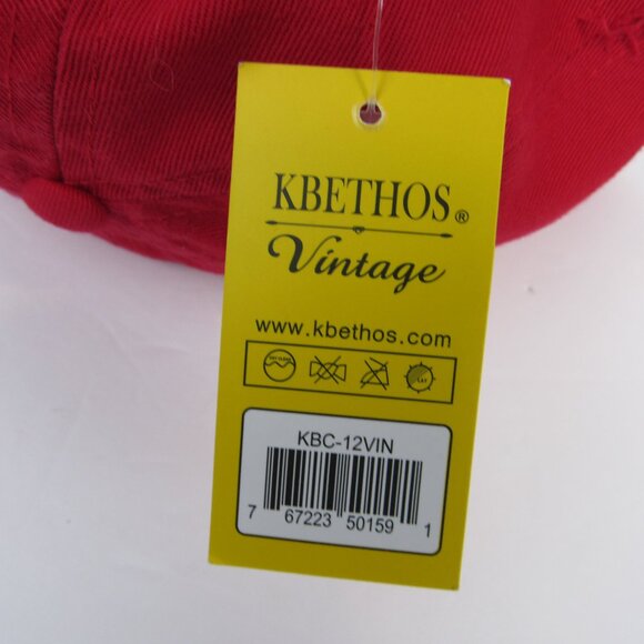 KB Ethos Vintage Future President Embroidered Red Cap Youth Adjustable - Picture 10 of 11